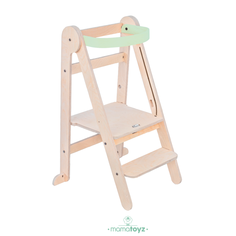 Öğrenme Kulesi Mint – Montessori Ahşap Çocuk Öğrenme Kulesi