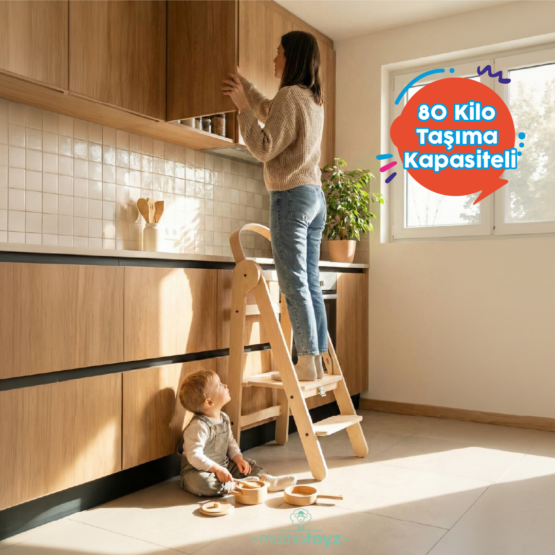 Fold Öğrenme Kulesi Natural 3 Fold Öğrenme Kulesi Natural - Görsel 3