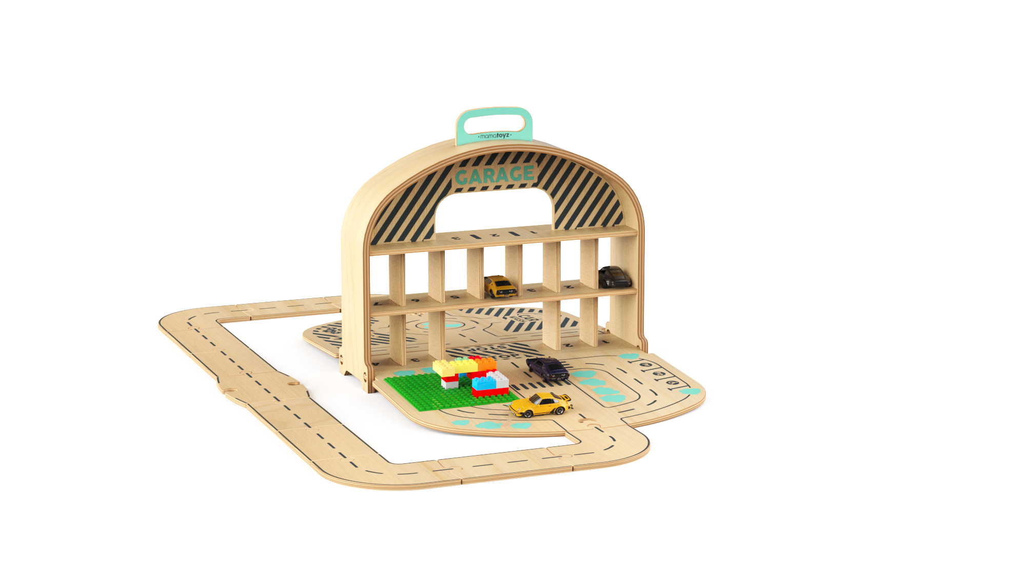 Carry Park Ahşap Otopark Seti 2 Carry Park Ahşap Otopark Seti - Görsel 2