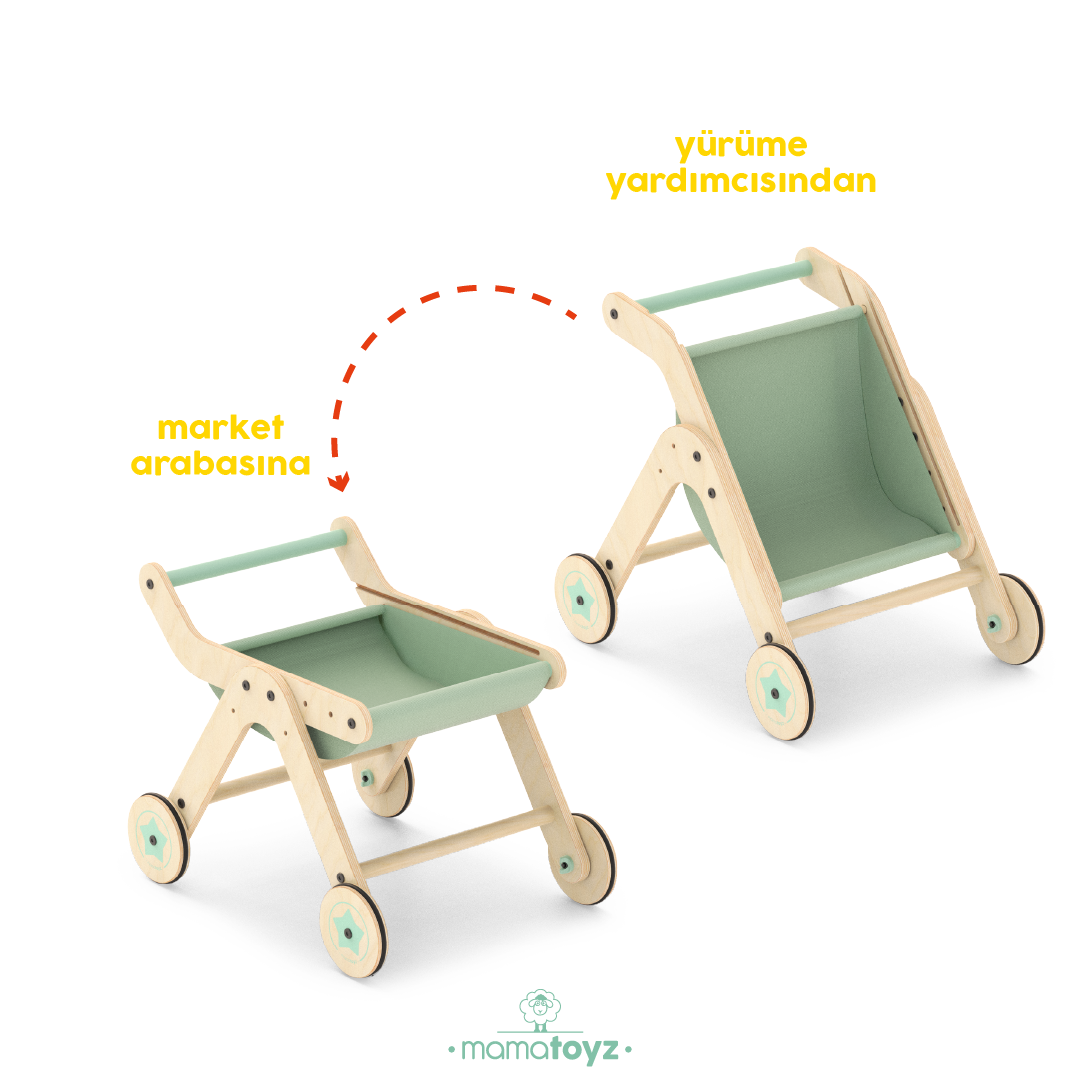 Trio Yürüteç Aktivite Masası Ahşap Chef | Mangal Versiyon 3 Trio Yürüteç Aktivite Masası Ahşap Chef | Mangal Versiyon - Görsel 3