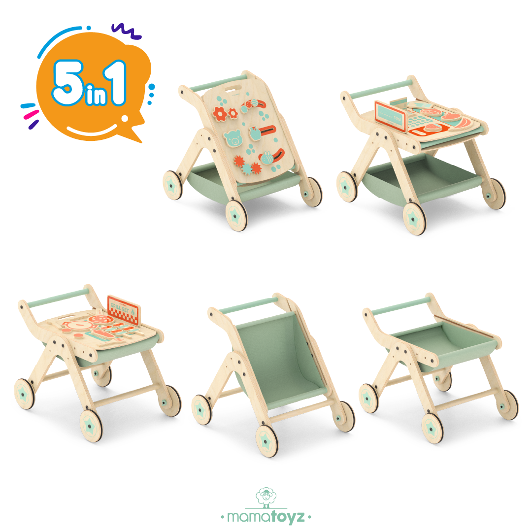 Trio Yürüteç Aktivite Masası Ahşap Chef | Mangal Versiyon 5 Trio Yürüteç Aktivite Masası Ahşap Chef | Mangal Versiyon - Görsel 5